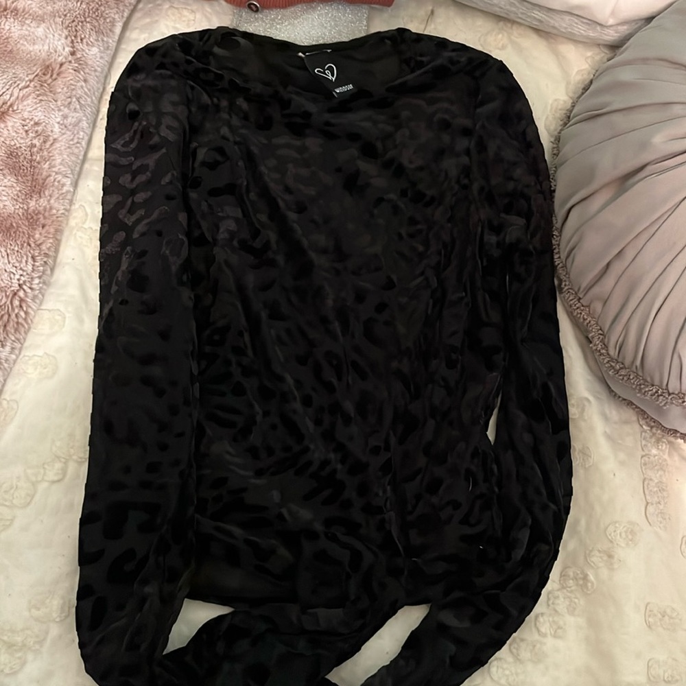 Size Small Windsor Mesh Cheetah Top